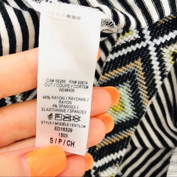 Ella Moss Dress Striped Halter Bead Back Maxi Size S Wedding Guest Black Tie - Picture 6 of 7